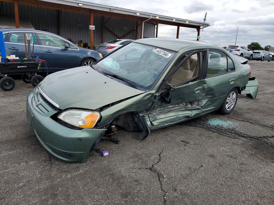 2003 Honda Civic VIN 2HGES16563H527714 COPART salvage auction — FRONT END, CO - PUBLIC - SALVAGE TITLE, sold $700 on 2026-07-09 (photo 1)