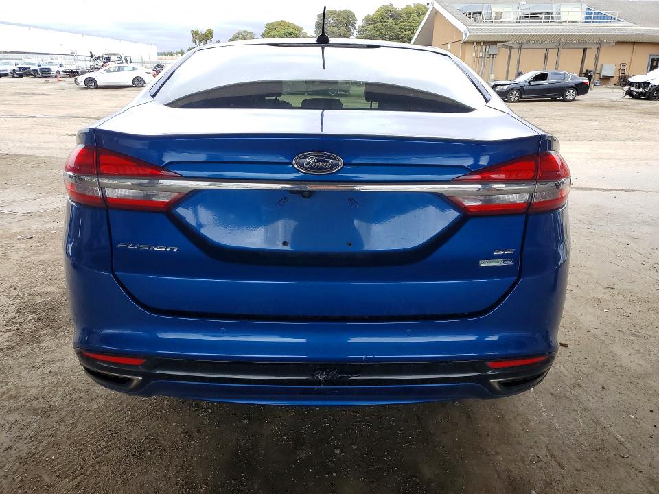 2017 Ford Fusion VIN 3FA6P0T97HR415995 COPART salvage auction — FRONT END, Ca - Salvage Certificate, sold $1,750 on 2026-07-02 (photo 6)