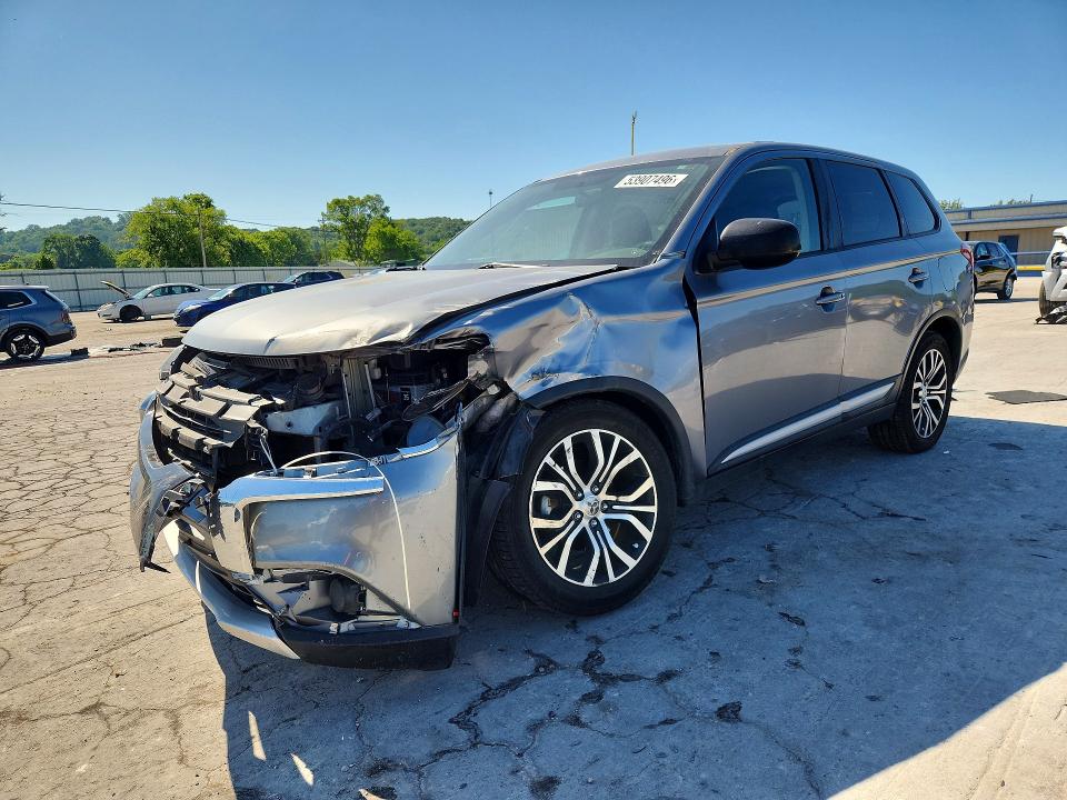 2018 Mitsubishi Outlander VIN JA4AD2A37JZ052763 COPART salvage auction — FRONT END, Tn - Salvage Certificate, sold $2,700 on 2026-07-20 (photo 1)