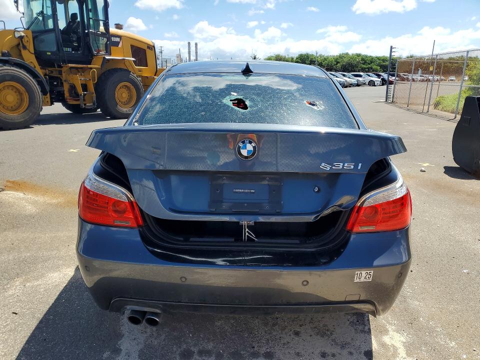 2010 BMW 5er VIN WBANW1C5XAC165536 COPART salvage auction — BURN, Hi - Certificate Of Salvage, sold $25 on 2026-08-03 (photo 6)