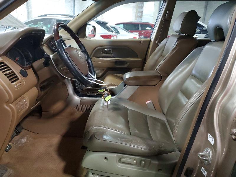 2007 Honda Pilot VIN 2HKYF187X7H522849 COPART salvage auction — REAR END, Mn - Cert Of Title-Prior Salvage, sold $625 on 2026-07-09 (photo 7)