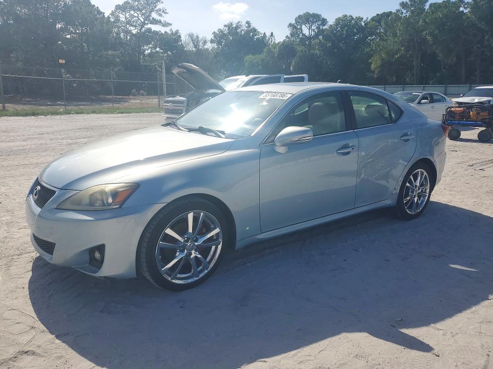 2013 Lexus Is VIN JTHBF5C26D5185339 COPART salvage auction — FRONT END, Fl - Certificate Of Title (P), sold $1,600 on 2026-07-06 (photo 1)