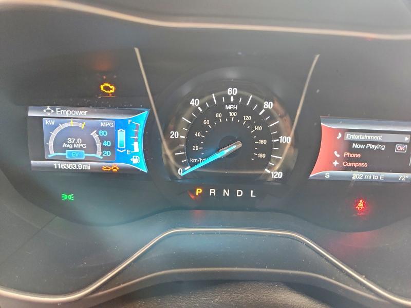 2016 Ford Fusion VIN 3FA6P0LUXGR406114 COPART salvage auction — FRONT END, Il - Salvage Certificate, sold $1,450 on 2026-07-27 (photo 9)