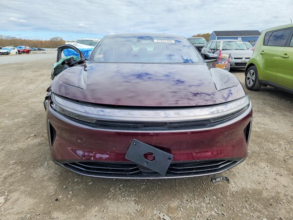 2026 Lucid Air VIN 50EA1TEA8TA005266 COPART salvage auction — SIDE, Ma - Cert Of Title-Salvage, sold $16,200 on 2026-07-21 (photo 5)