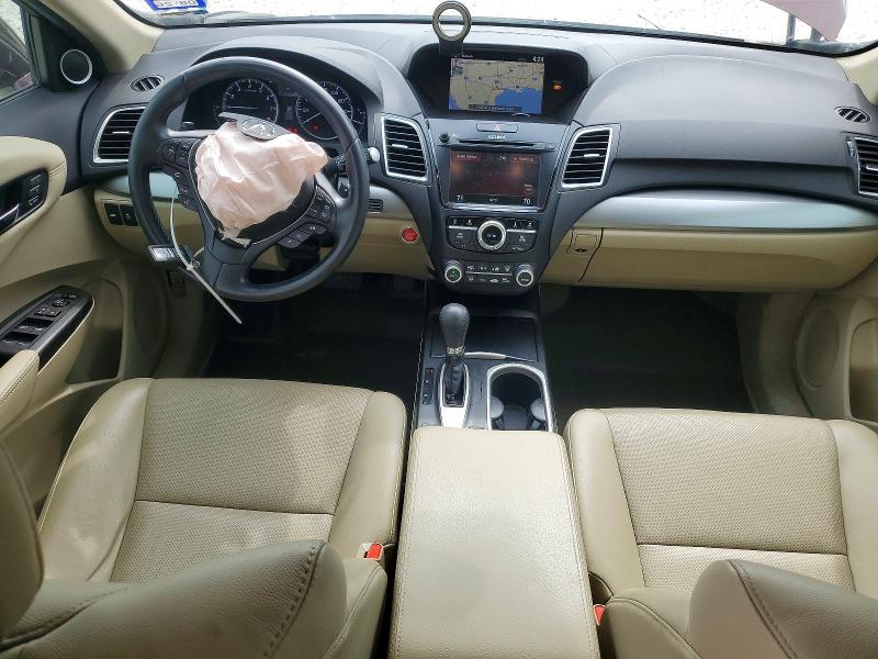 2016 Acura Rdx VIN 5J8TB3H50GL018887 COPART salvage auction — FRONT END, Tx - Salvage Vehicle Title, sold $1,850 on 2026-07-02 (photo 8)
