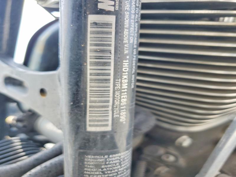 2014 Harley-davidson Fl VIN 1HD1KBM11EB611890 COPART salvage auction — SIDE, Sc - Cert Of Title-Salvage, sold $3,450 on 2026-07-02 (photo 8)