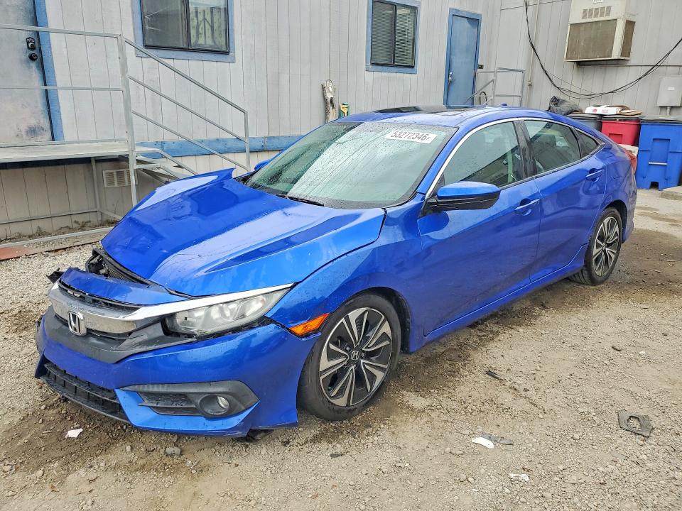 2016 Honda Civic VIN 19XFC1F37GE203719 COPART salvage auction — FRONT END, Ca - Salvage Certificate, sold $2,600 on 2026-07-09 (photo 1)