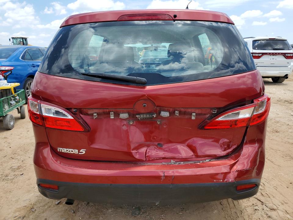 2015 Mazda 5 VIN JM1CW2BL8F0190475 COPART salvage auction — FRONT END, TX - SALVAGE VEHICLE TITLE (P), sold $1,150 on 2026-07-02 (photo 6)