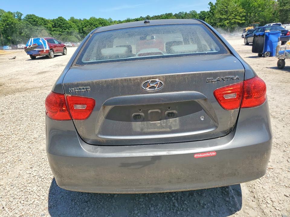 2009 Hyundai Elantra VIN KMHDU46D39U618809 COPART salvage auction — MINOR DENT/SCRATCHES, Nc - Dealer Only Clean Title, sold $1,050 on 2026-07-10 (photo 6)