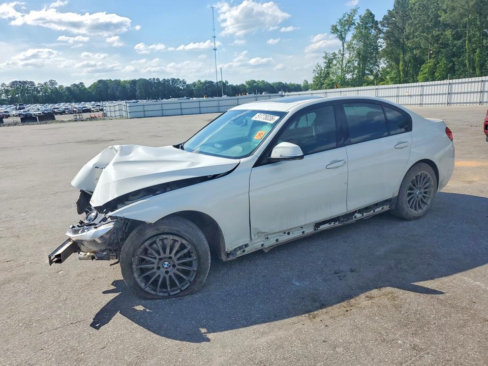 2016 BMW 3er VIN WBA8E3C58GK501856 COPART salvage auction — FRONT END, Nc - Salvage Certificate Of Title, sold $250 on 2026-07-23 (photo 1)