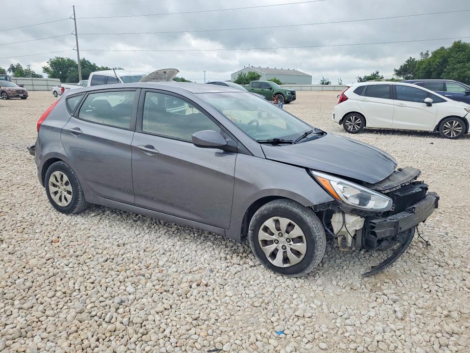 2017 Hyundai Accent VIN KMHCT5AEXHU335181 COPART salvage auction — FRONT END, TX - SALVAGE VEHICLE TITLE (P), sold $850 on 2026-07-02 (photo 4)