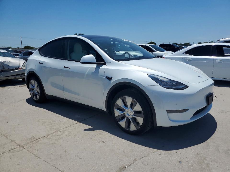 2021 Tesla VIN 5YJYGAEE6MF116092 COPART salvage auction — REAR END, Tx - Salvage Vehicle Title, sold $8,500 on 2026-07-09 (photo 4)