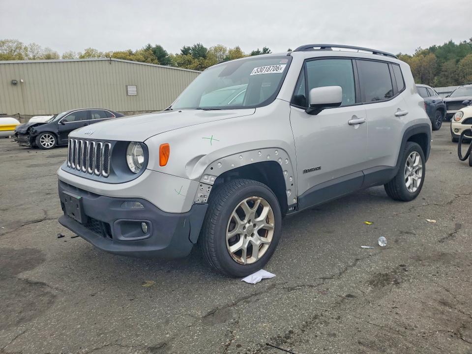 2015 Jeep Renegade VIN ZACCJBBT1FPB78760 COPART salvage auction — FRONT END, RI - SALVAGE CERTIFICATE OF TITLE, sold $2,200 on 2026-07-09 (photo 1)