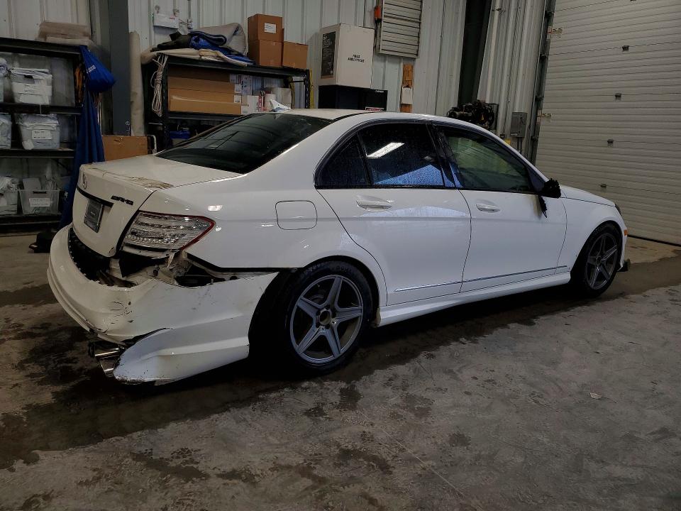 2013 Mercedes-benz C-klasse VIN WDDGF4HB2DA803490 COPART salvage auction — REAR END, On - Permit Salvage, sold $1,500 on 2026-07-14 (photo 3)