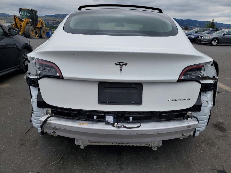 2022 Tesla Model 3 VIN 5YJ3E1EBXNF180630 COPART salvage auction — REAR END, Ca - Salvage Certificate, sold $8,800 on 2026-07-14 (photo 6)