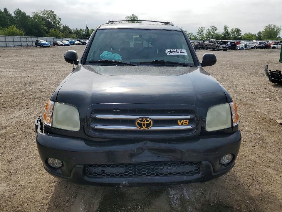 2002 Toyota Sequoia VIN 5TDBT48A72S059583 COPART salvage auction — FRONT END, Il - Salvage Certificate, sold $300 on 2026-07-28 (photo 5)