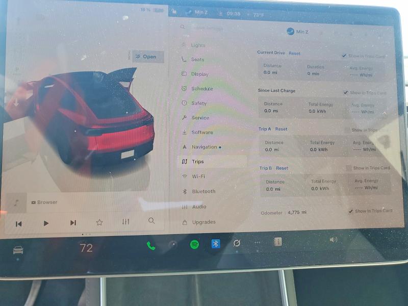 2026 Tesla Model y VIN 7SAYGDED5TA498073 COPART salvage auction — REAR END, Nv - Salvage Title, sold $13,900 on 2026-07-09 (photo 9)