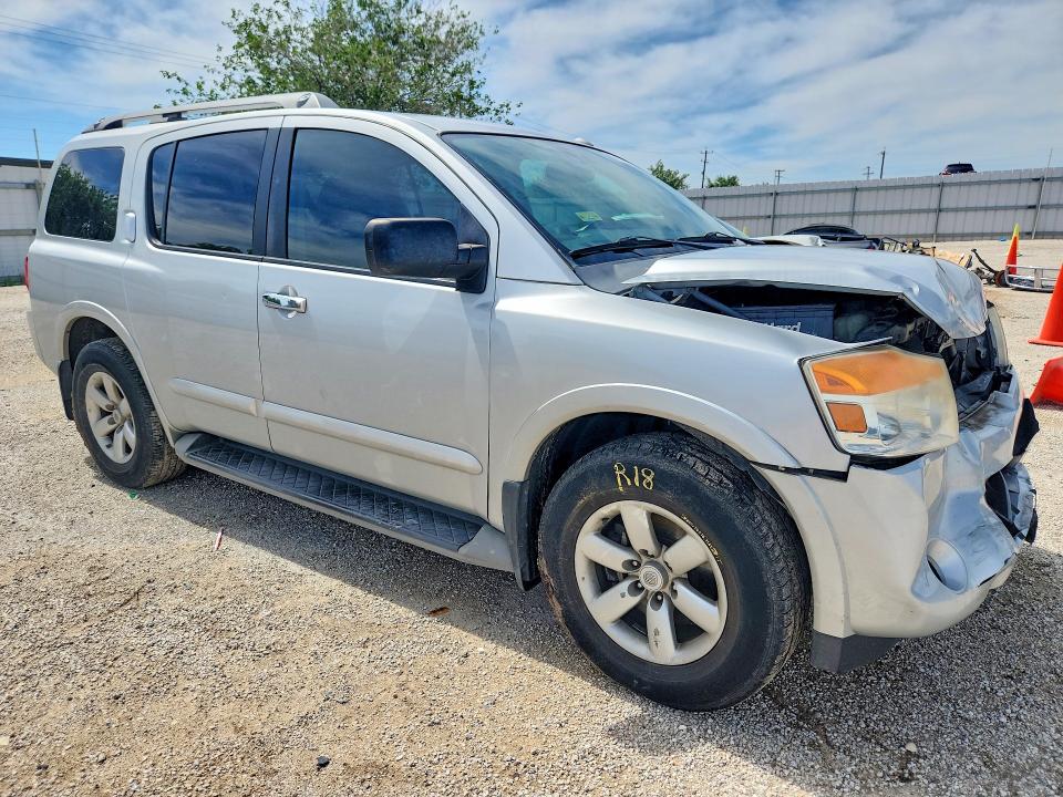 2015 Nissan Armada VIN 5N1BA0ND4FN604918 COPART salvage auction — FRONT END, Tx - Salvage Vehicle Title, sold $950 on 2026-07-09 (photo 4)