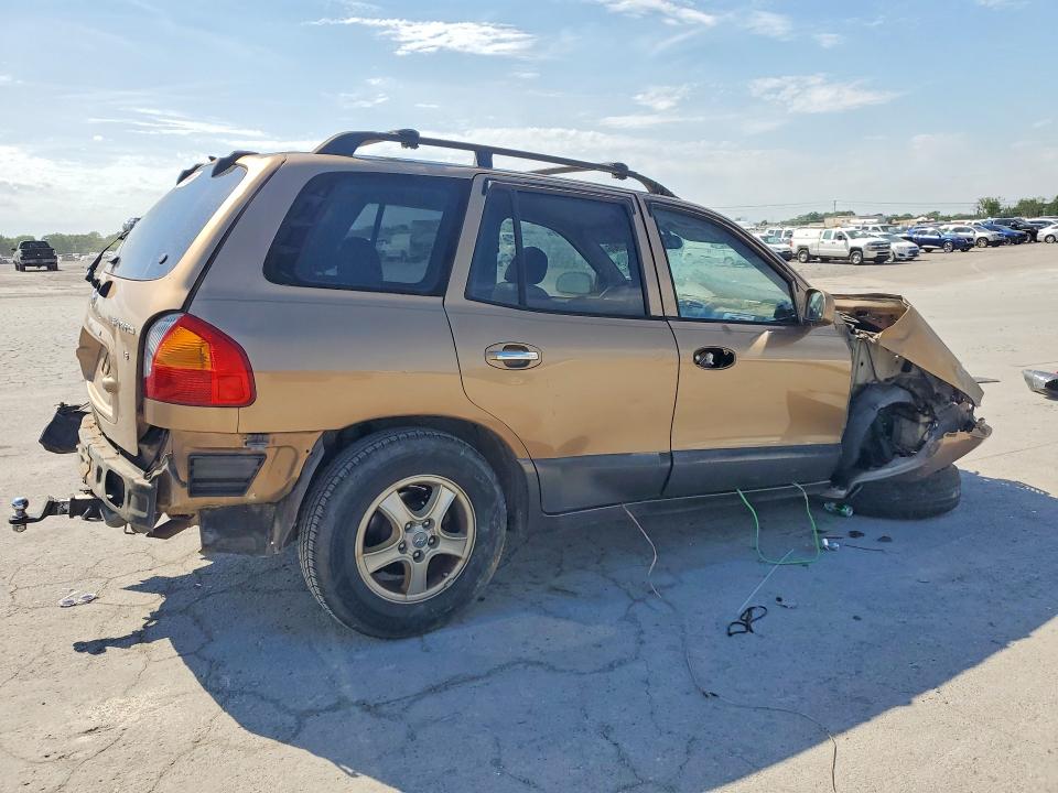 2002 Hyundai Santa fe VIN KM8SC13D12U261780 COPART salvage auction — FRONT END, Tn - Salvage Certificate, sold $250 on 2026-07-13 (photo 3)