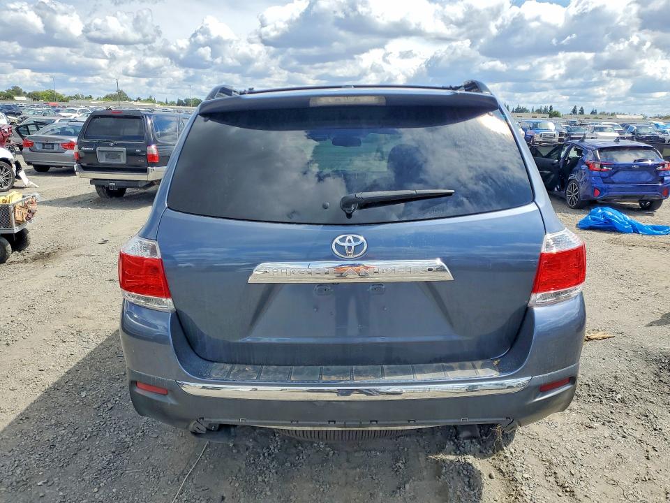 2013 Toyota Highlander VIN 5TDYK3EH7DS140904 COPART salvage auction — FRONT END, Ca - Salvage Certificate, sold $3,350 on 2026-07-09 (photo 6)