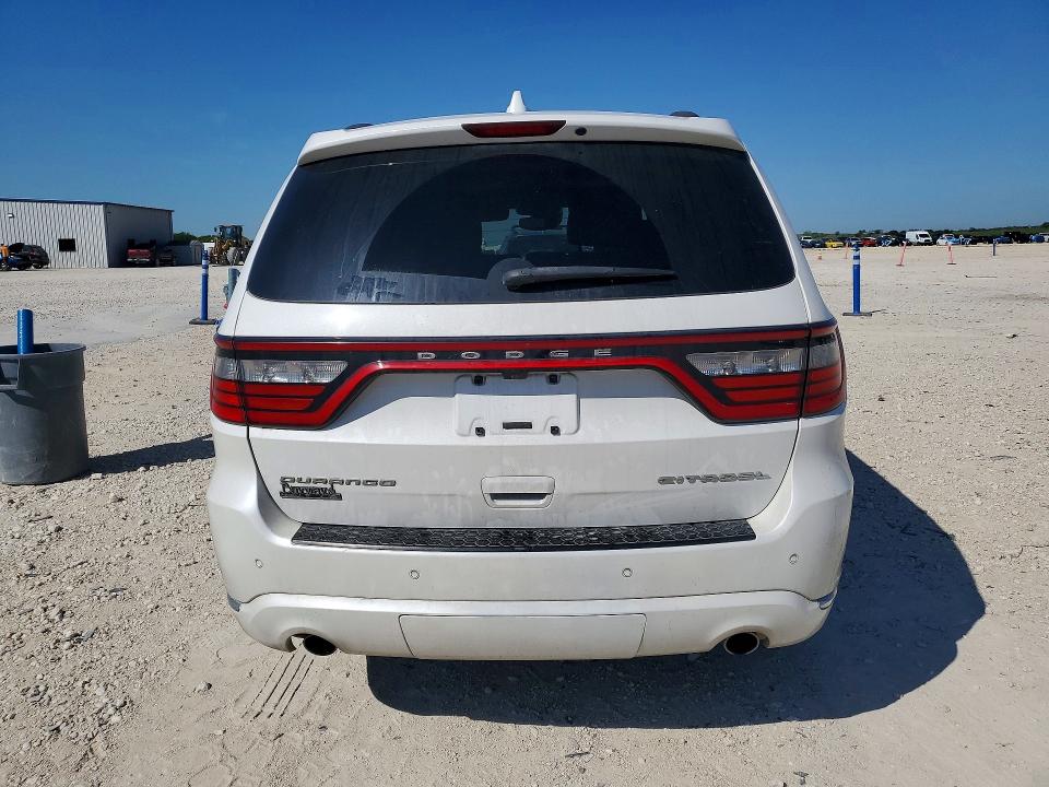 2017 Dodge Durango VIN 1C4RDHEG3HC680793 COPART salvage auction — FRONT END, Tx - Nonrepairable Title, sold $2,150 on 2026-07-02 (photo 6)