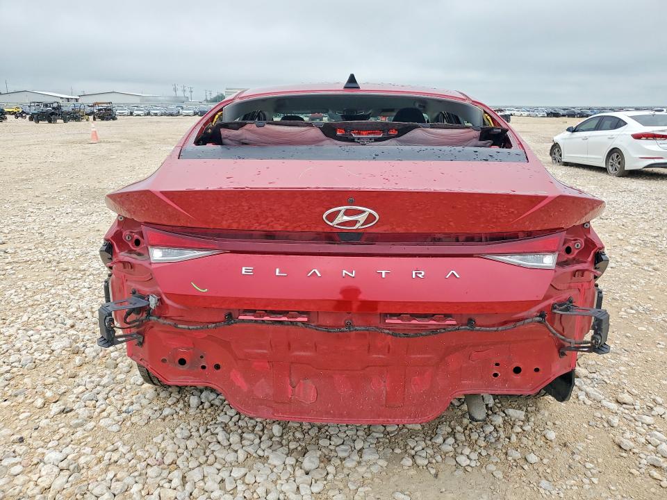 2021 Hyundai Elantra VIN KMHLM4AG5MU193230 COPART salvage auction — VANDALISM, Tx - Salvage Vehicle Title, sold $3,050 on 2026-07-30 (photo 6)