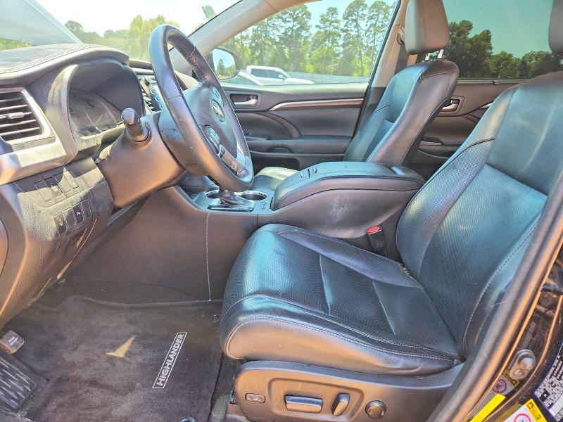 2016 Toyota Highlander VIN 5TDYKRFH0GS147165 COPART salvage auction — FRONT END, TX - SALVAGE VEHICLE TITLE, sold $1,600 on 2026-07-20 (photo 7)