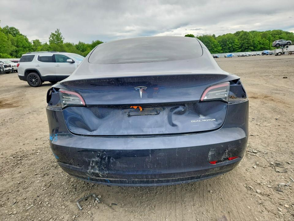 2022 Tesla VIN 5YJ3E1EB6NF278375 COPART salvage auction — REAR END, Ma - Cert Of Title-Salvage, sold $8,600 on 2026-07-22 (photo 6)