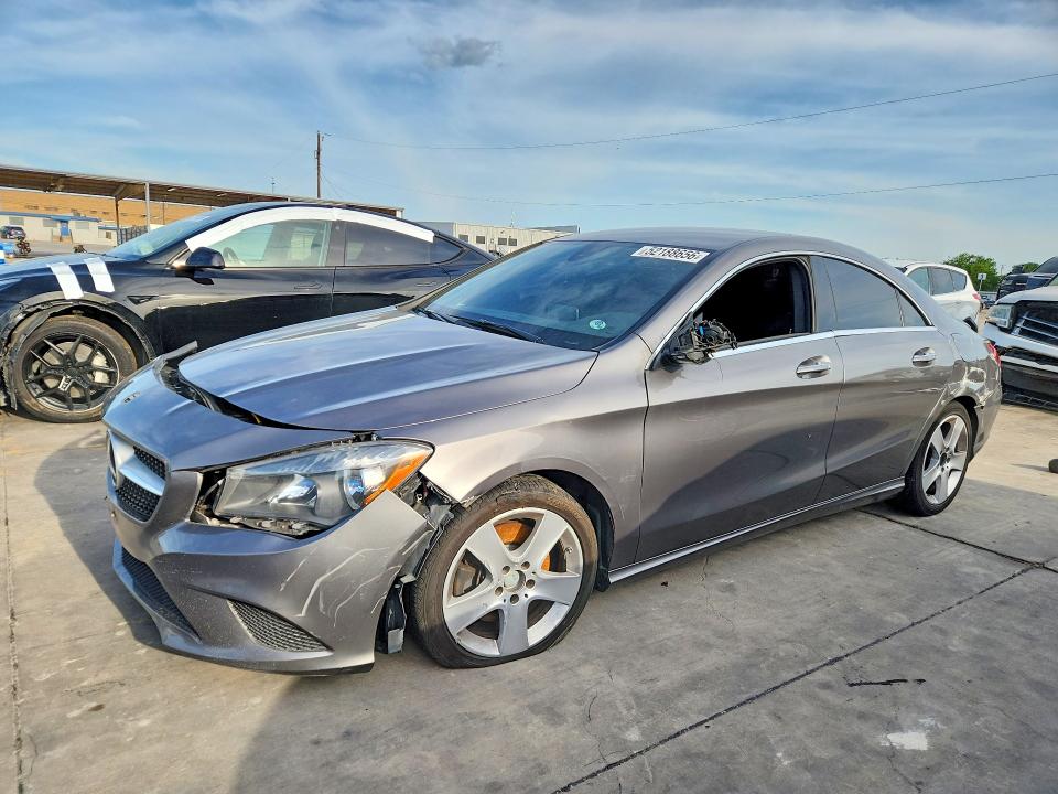 2016 Mercedes-benz Cla-klasse VIN WDDSJ4GB3GN327676 COPART salvage auction — FRONT END, Tx - Salvage Vehicle Title, sold $3,450 on 2026-07-27 (photo 1)