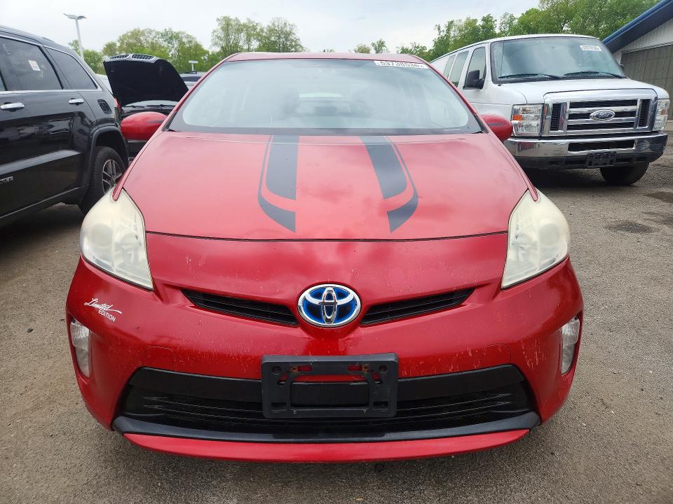 2014 Toyota Prius VIN JTDKN3DUXE1760477 COPART salvage auction — STRIPPED, Ma - Certificate Of Title, sold $2,600 on 2026-07-30 (photo 5)