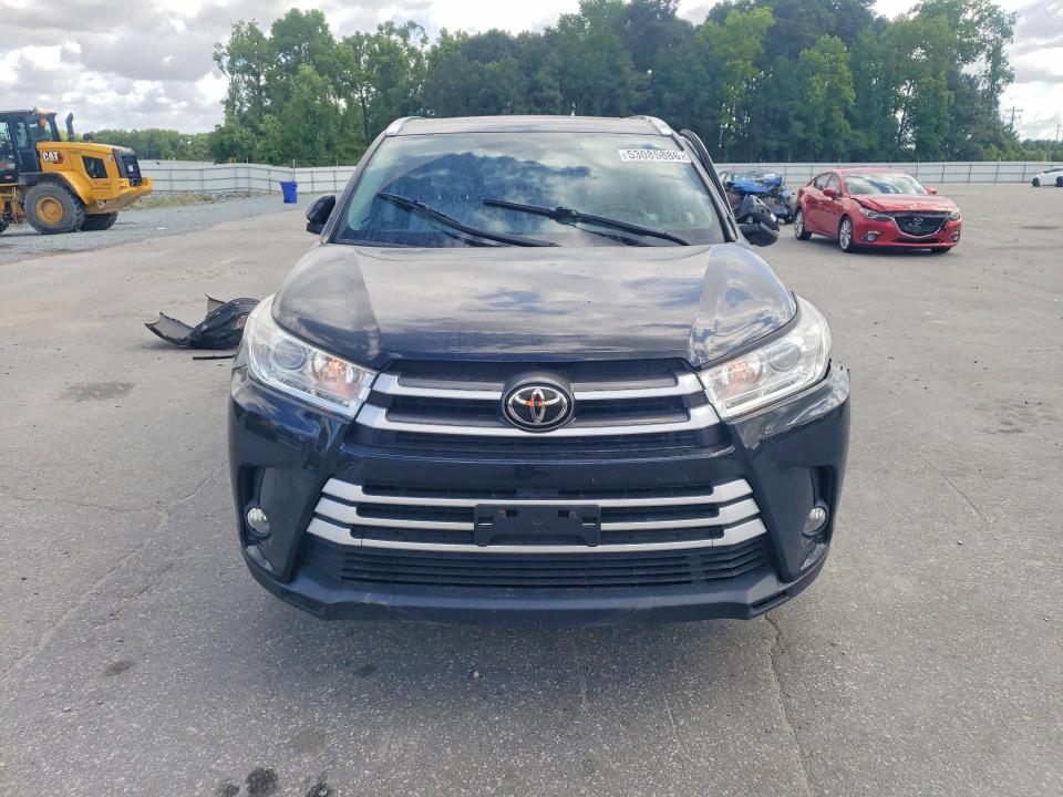 2019 Toyota Highlander VIN 5TDJZRFH5KS593205 COPART salvage auction — SIDE, Nc - Salvage Certificate Of Title, sold $10,500 on 2026-07-16 (photo 5)