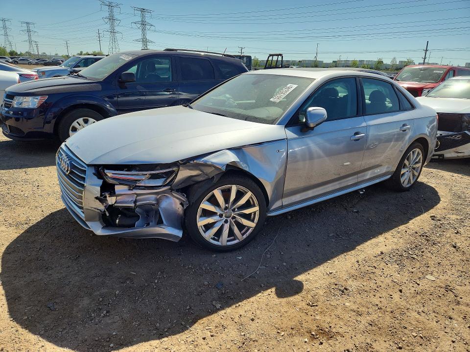 2018 Audi A4 VIN WAUKMAF40JA148235 COPART salvage auction — FRONT END, Il - Salvage Certificate, sold $2,050 on 2026-07-02 (photo 1)