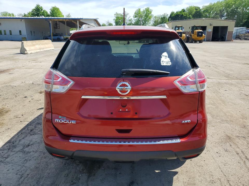 2016 Nissan Rogue sport VIN KNMAT2MV7GP711855 COPART salvage auction — FRONT END, NY - MV-907A SALVAGE CERTIFICATE, sold $1,250 on 2026-07-08 (photo 6)