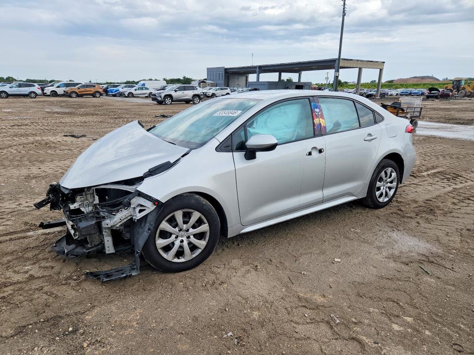 2022 Toyota Corolla VIN 5YFEPMAE2NP322672 COPART salvage auction — FRONT END, Fl - Certificate Of Destruction, sold $2,100 on 2026-07-09 (photo 1)