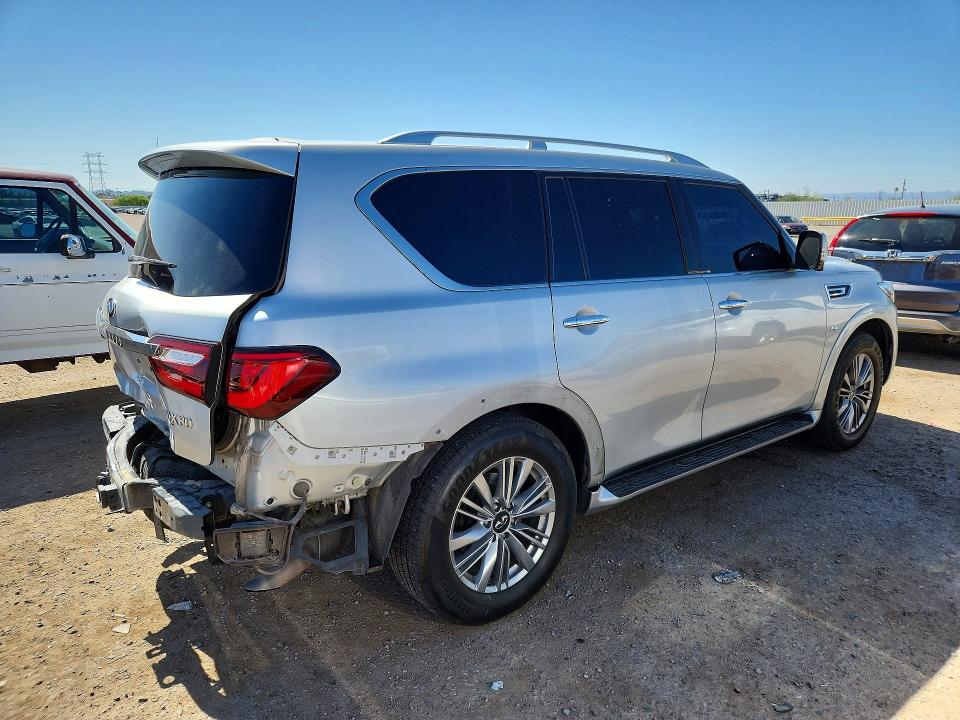 2020 Infiniti Qx80 VIN JN8AZ2NF0L9703847 COPART salvage auction — REAR END, Az - Cert Of Title - Salvage, sold $7,300 on 2026-07-10 (photo 3)