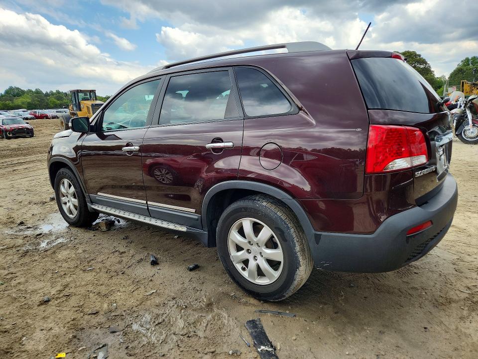 2011 Kia Sorento VIN 5XYKT3A13BG089875 COPART salvage auction — FRONT END, DE - SALVAGE CERTIFICATE, sold $975 on 2026-07-28 (photo 2)