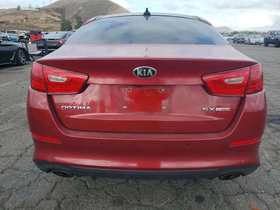 2015 Kia Optima VIN 5XXGR4A69FG495000 COPART salvage auction — FRONT END, Ca - Salvage Certificate, sold $125 on 2026-07-13 (photo 6)