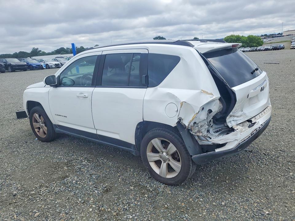 2016 Jeep Compass VIN 1C4NJDEB1GD617110 COPART salvage auction — REAR END, Ca - Salvage Certificate, sold $675 on 2026-07-02 (photo 2)
