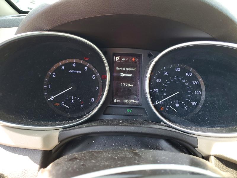 2017 Hyundai Santa fe VIN 5XYZWDLA7HG481968 COPART salvage auction — FRONT END, Mt - Certificate Of Title, sold $4,000 on 2026-07-10 (photo 9)