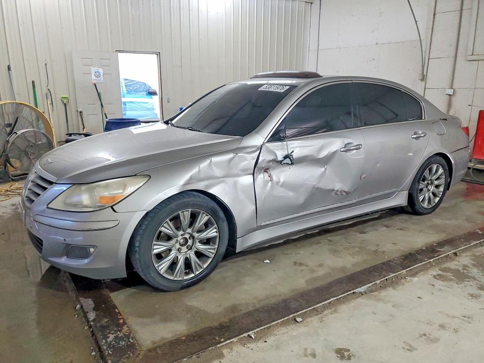2009 Hyundai Genesis VIN KMHGC46E59U069316 COPART salvage auction — ALL OVER, Tn - Salvage Certificate, sold $575 on 2026-07-28 (photo 1)
