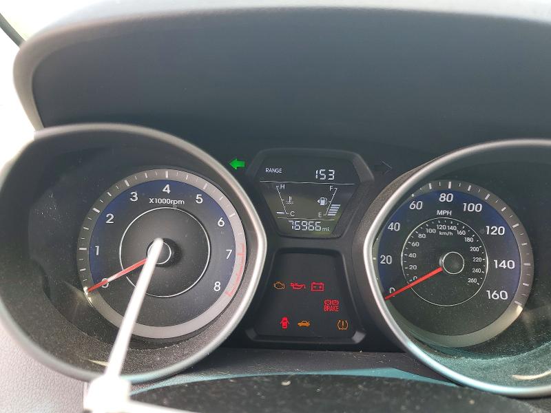 2014 Hyundai Elantra VIN KMHDH4AH8EU177042 COPART salvage auction — FRONT END, Fl - Cert Of Title Slvg Rebuildable, sold $750 on 2026-07-13 (photo 9)