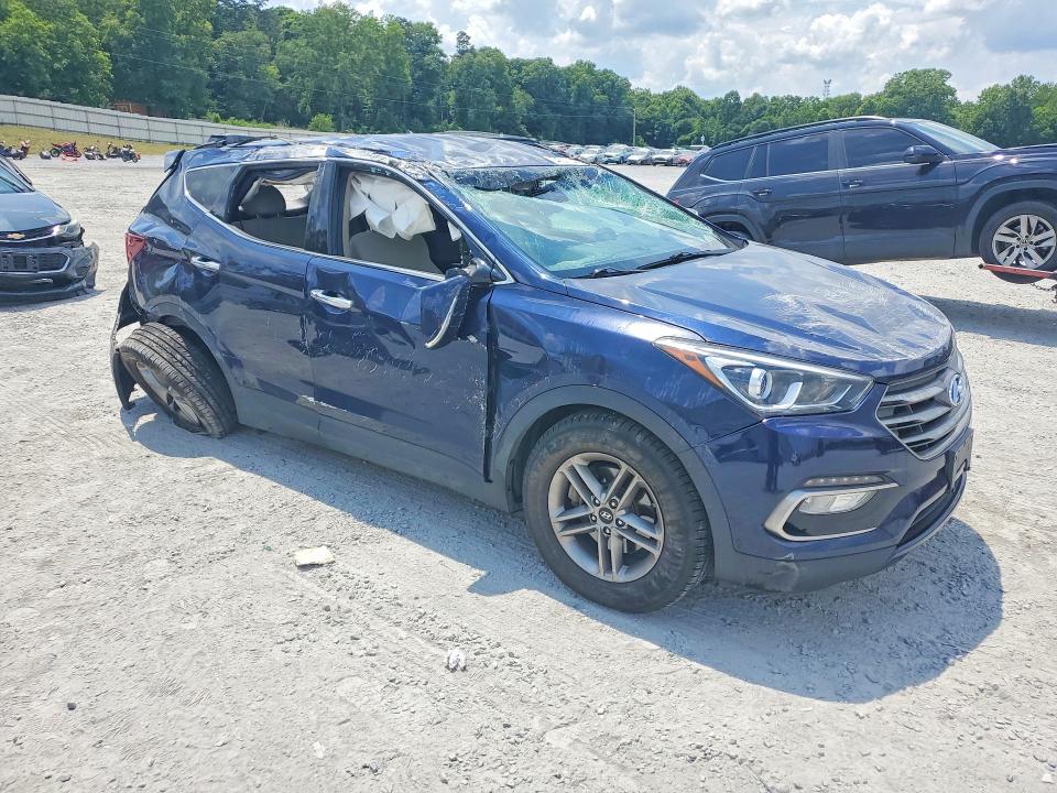2018 Hyundai Santa fe VIN 5XYZUDLB6JG537550 COPART salvage auction — BURN, Nc - Salvage Certificate Of Title, sold $1,150 on 2026-07-08 (photo 4)