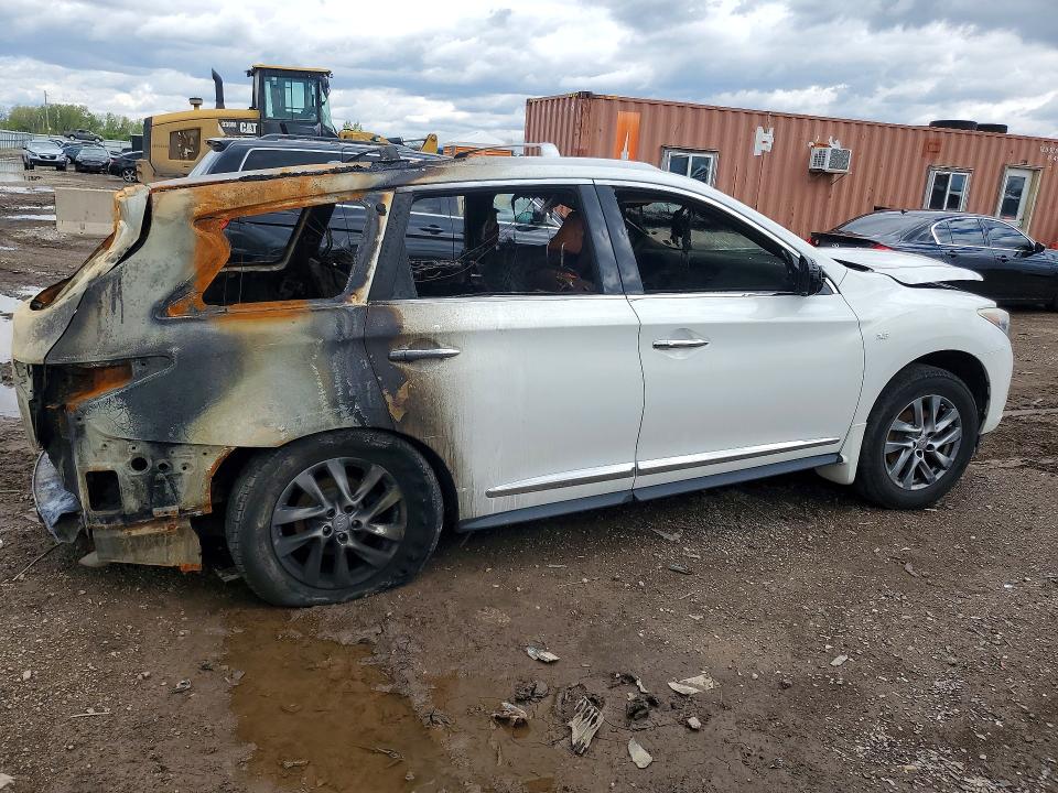 2014 Infiniti Qx60 VIN 5N1AL0MM4EC530837 COPART salvage auction — BURN, Il - Salvage Certificate, sold $600 on 2026-07-09 (photo 3)
