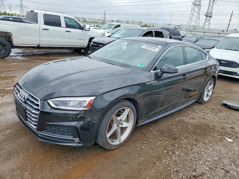 2018 Audi A5 VIN WAUENCF53JA084027 COPART salvage auction — ENGINE BURN, Il - Salvage Certificate, sold $7,900 on 2026-07-07 (photo 1)