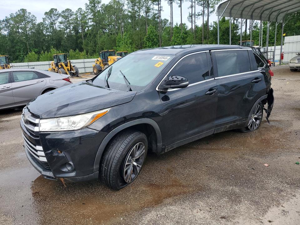 2018 Toyota Highlander VIN 5TDZARFH6JS040538 COPART salvage auction — REAR END, Sc - Cert Of Title-Salvage, sold $1,250 on 2026-07-13 (photo 1)