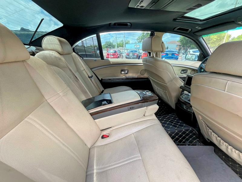 2008 BMW 7 series VIN WBAHN83548DT77748 COPART salvage auction — MECHANICAL, Tx - Cert Of Title-Reblt Slvg Flood (P), sold $325 on 2026-07-08 (photo 6)
