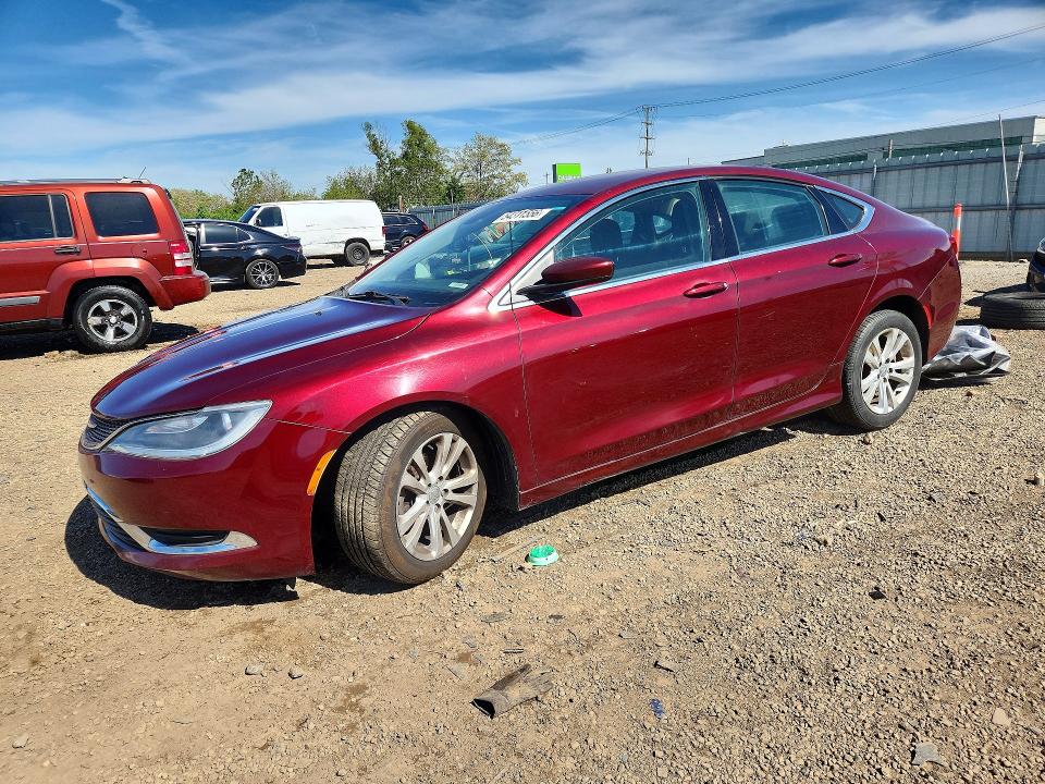 2015 Chrysler 200 VIN 1C3CCCAB9FN749739 COPART salvage auction — FRONT END, Il - Salvage Certificate, sold $225 on 2026-07-03 (photo 1)