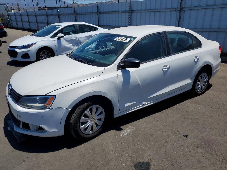 2011 Volkswagen Jetta VIN 3VW1K7AJ3BM027592 COPART salvage auction — FRONT END, Ca - Salvage Certificate, sold $300 on 2026-07-29 (photo 1)