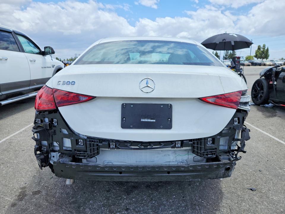 2024 Mercedes-benz C-klasse VIN W1KAF4GB3RR236545 COPART salvage auction — FRONT END, Ca - Salvage Certificate, sold $10,500 on 2026-07-30 (photo 6)