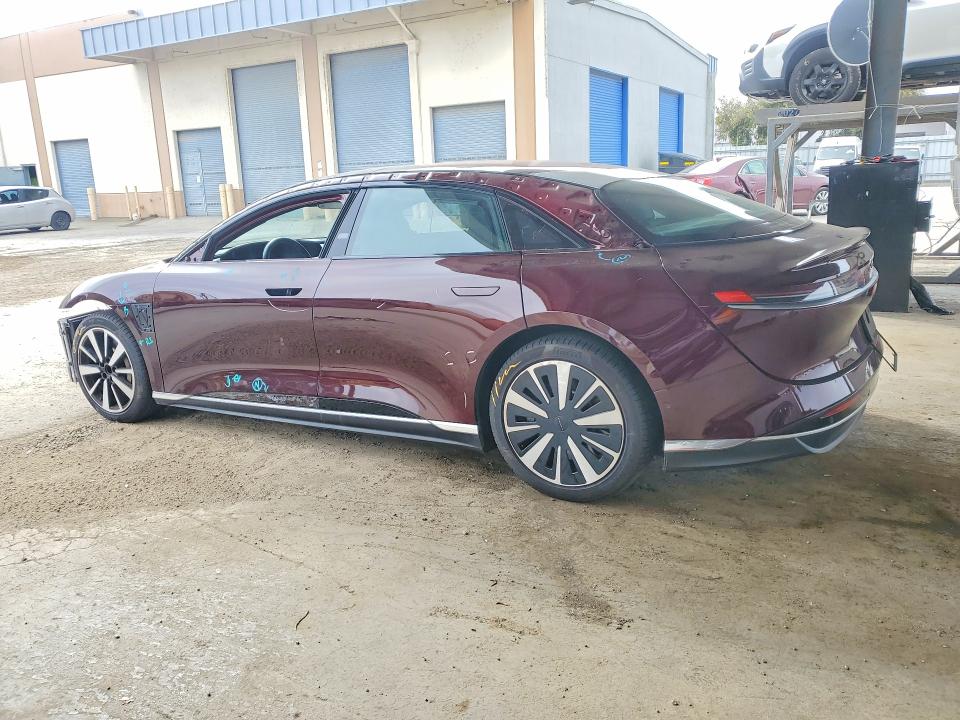2023 Lucid Air VIN 50EA1TEA0PA005123 COPART salvage auction — FRONT END, Ca - Salvage Certificate, sold $8,100 on 2026-07-09 (photo 2)